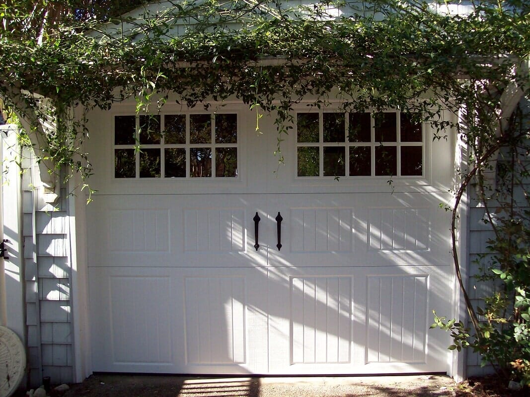 Car Lot — White Garage Door with Opener in Chesapeake, VA