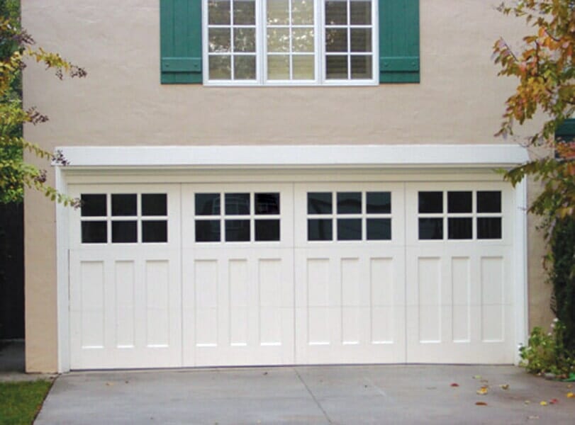 Steel Garage Door — Wide and White Garage Door in Chesapeake, VA
