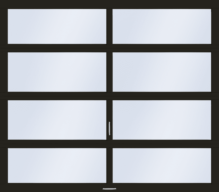 Two Panel Garage Door — Black Two Panel Garage Door in Chesapeake, VA