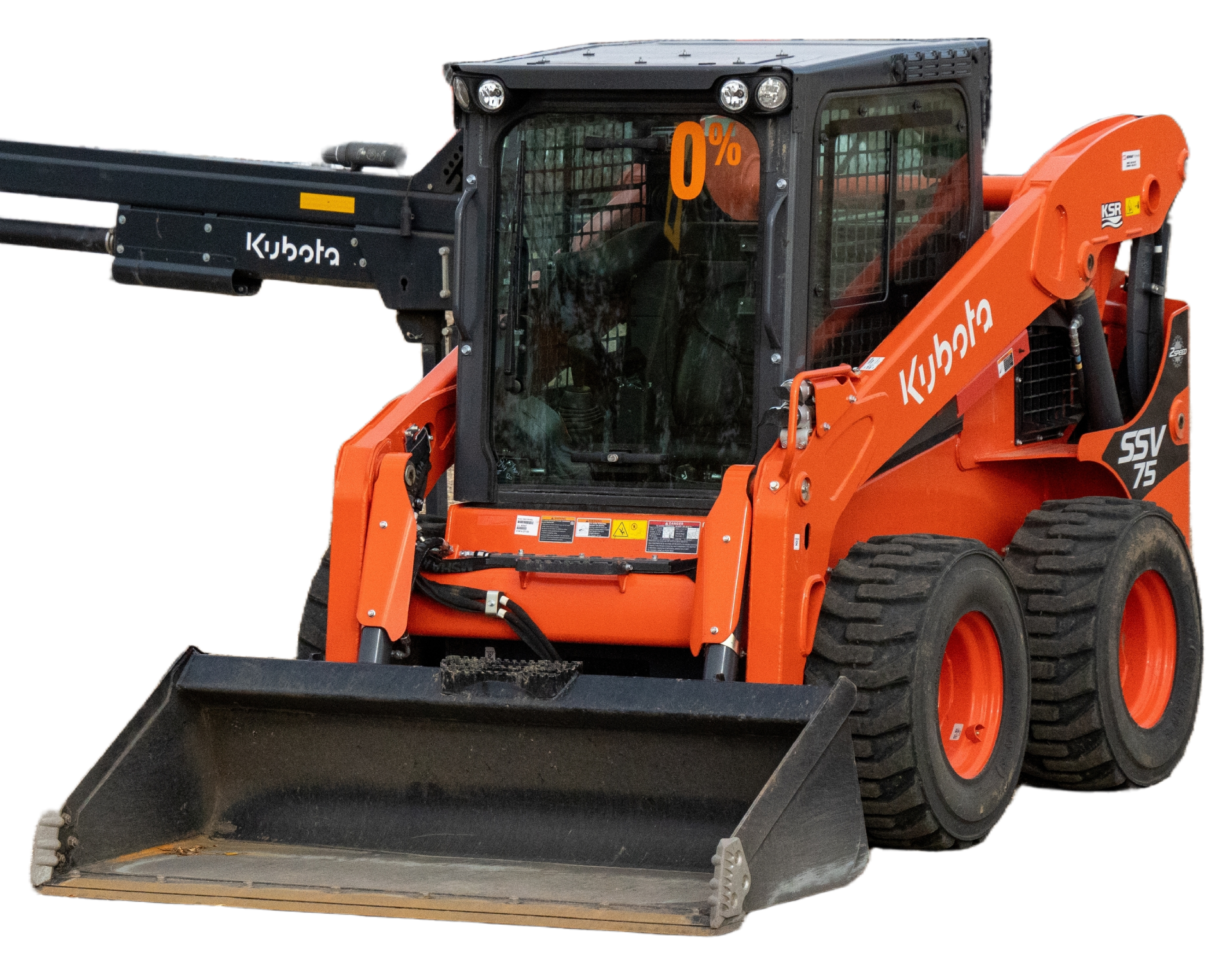 Yellow excavator with a large bucket and tracks, likely at a construction site.