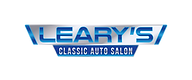 Leary's Classic Auto Salon logo with blue and silver text.
