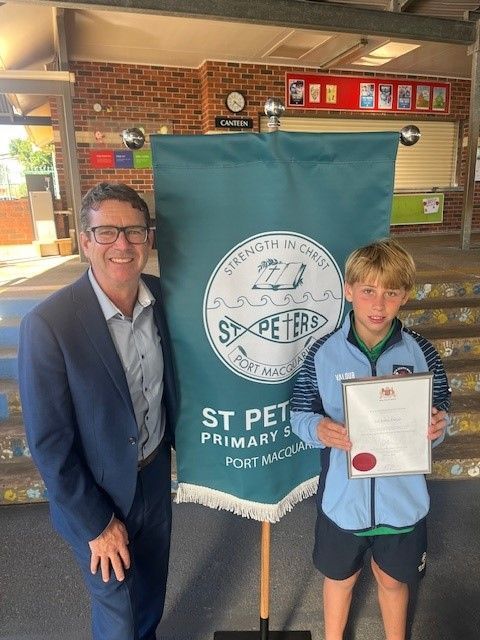 Jai Davis - Re: NSW Gov State Representative Award.