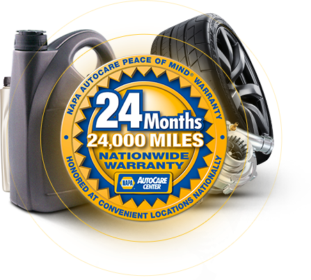 NAPA 24 Months 24,000 Miles | Superior Auto Care