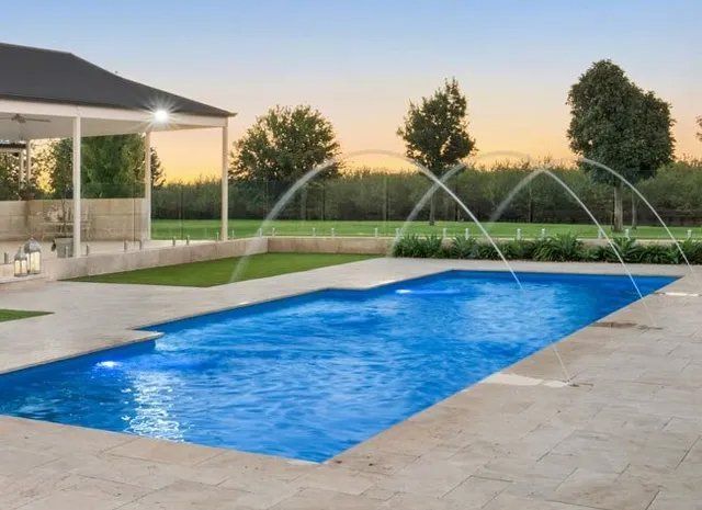 Pool with Water Fountain — Water Features in Dubbo NSW