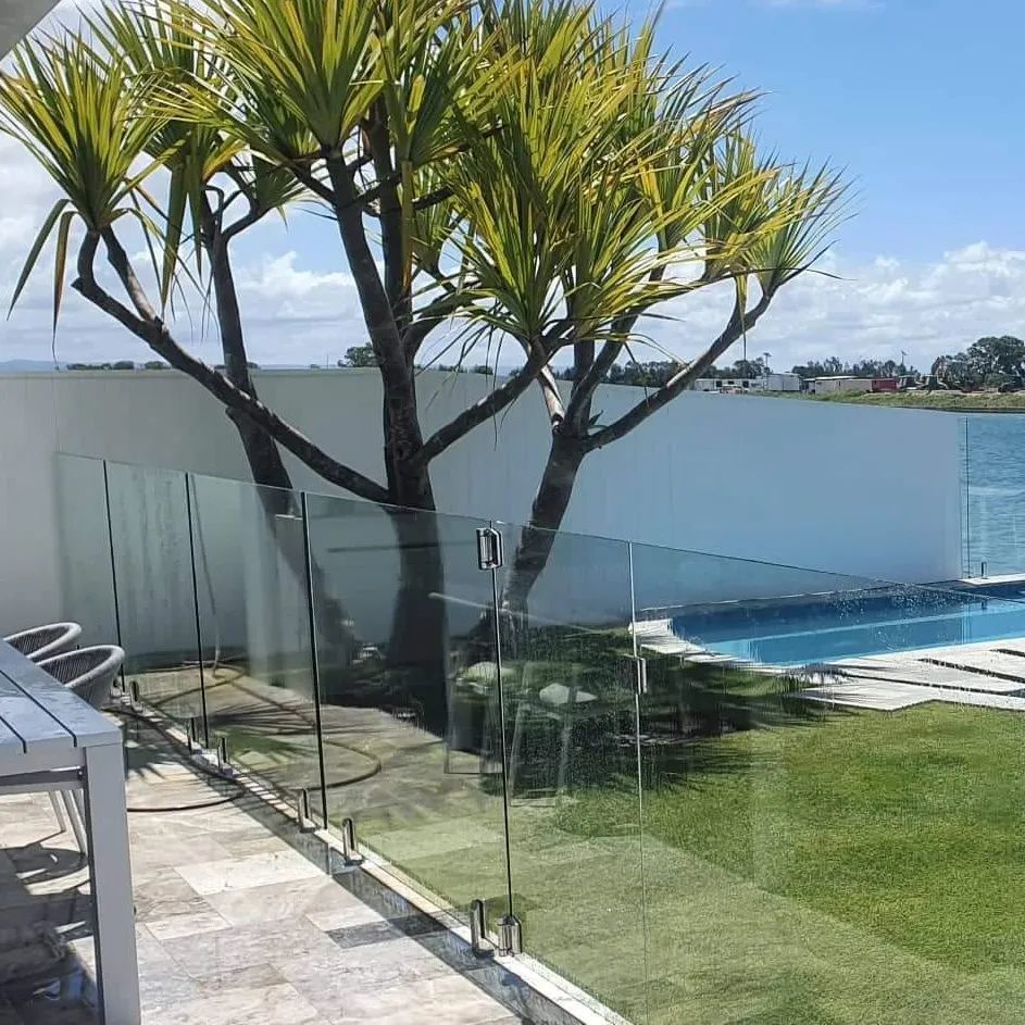 Full Frameless Glass Pool Fencing with a view