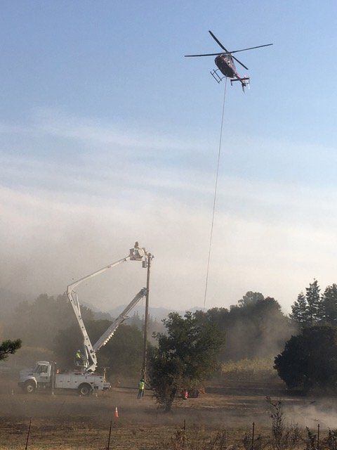 Helicopter Tree Removal — Sacramento, CA — Sacramento Executive Helicopters