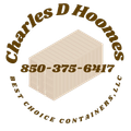 A logo for charles d hoones best choice containers llc