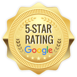 5 star rating on Google