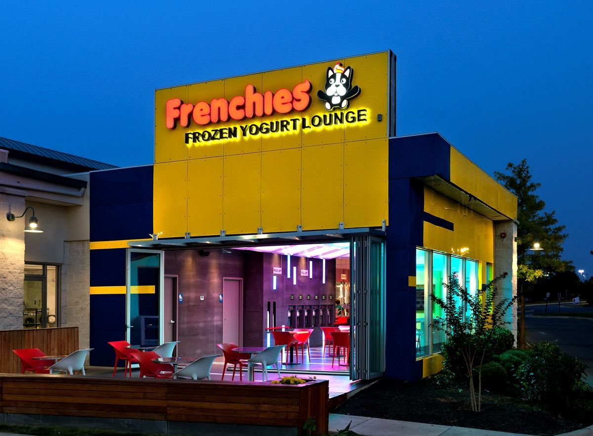 froyo, frozen yogurt at Frenchie's next to 5 Star Auto Spa