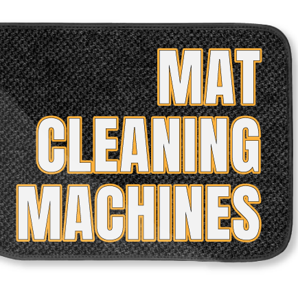 Free rubber mat washing station: stainless steel sink, faucet, and mat washing machine