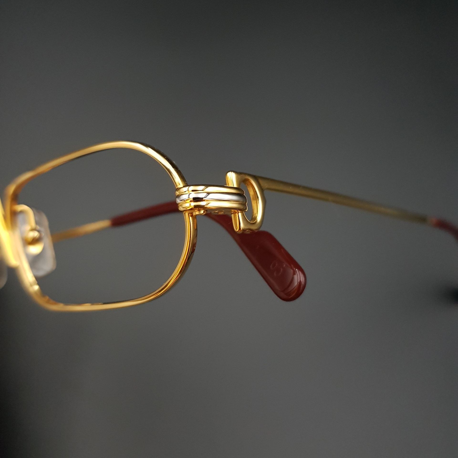 Cartier Goldbrille Lesebrille Halbbrille 750 echtgold