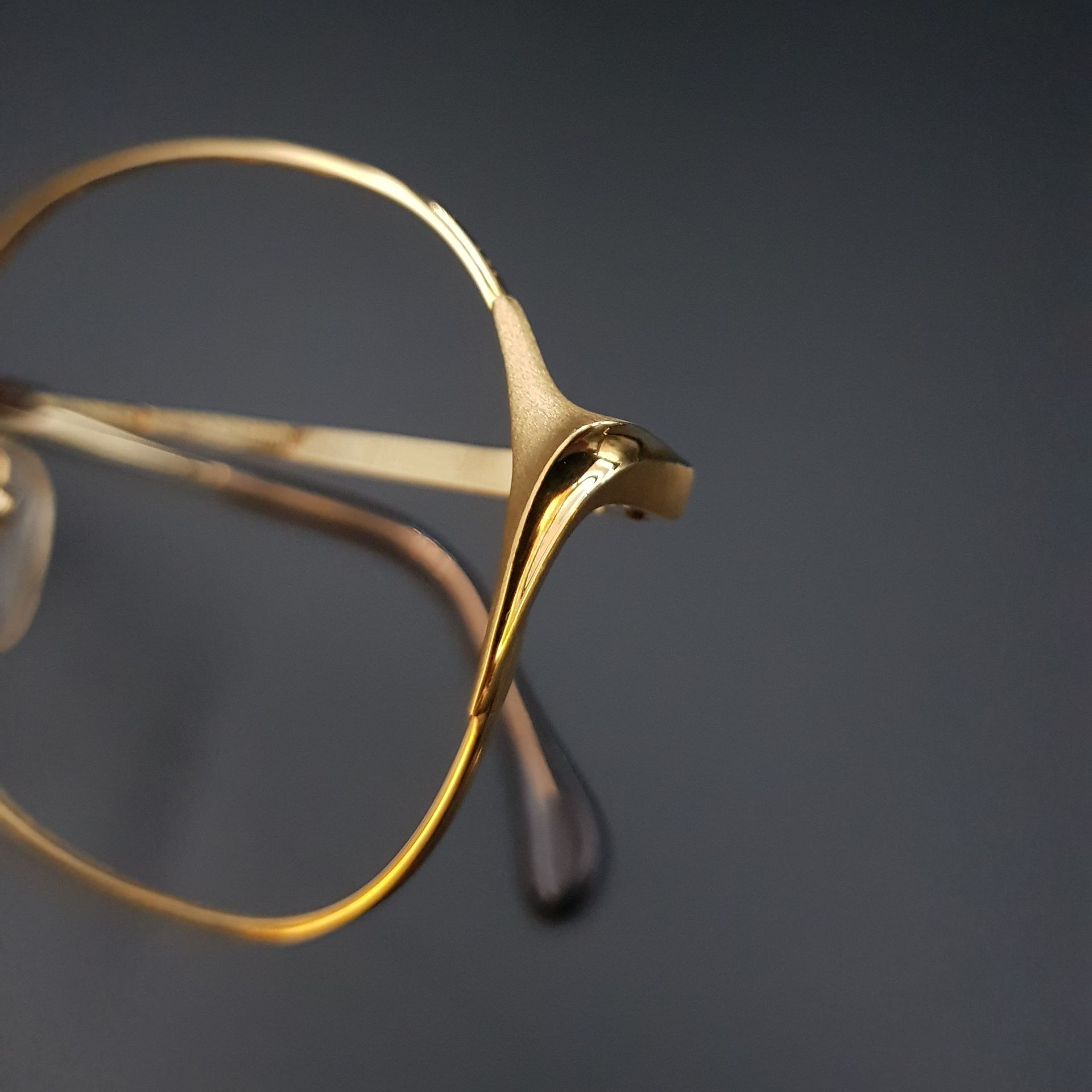 LOTOS Goldbrille 750er Echtgold 