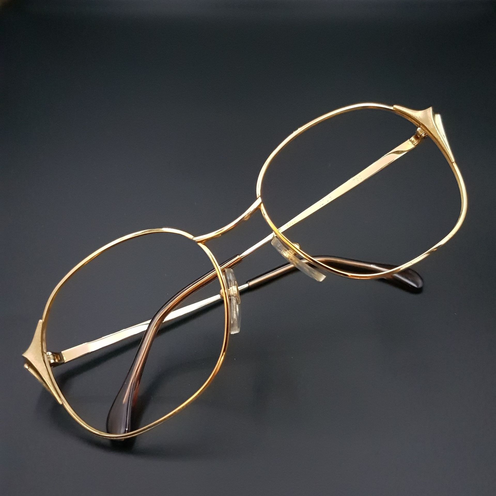 LOTOS Goldbrille 750er Echtgold 
