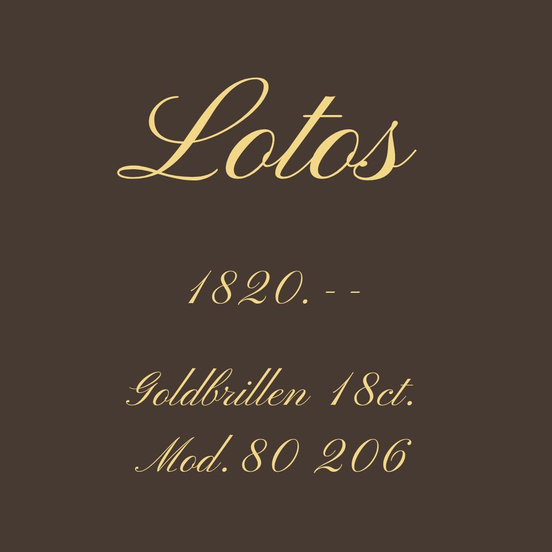 Das Wort Lotos steht auf braunem Hintergrund