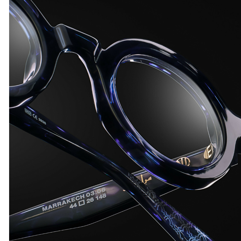 Brille rund blau kunststoff nirvan javan eyewear