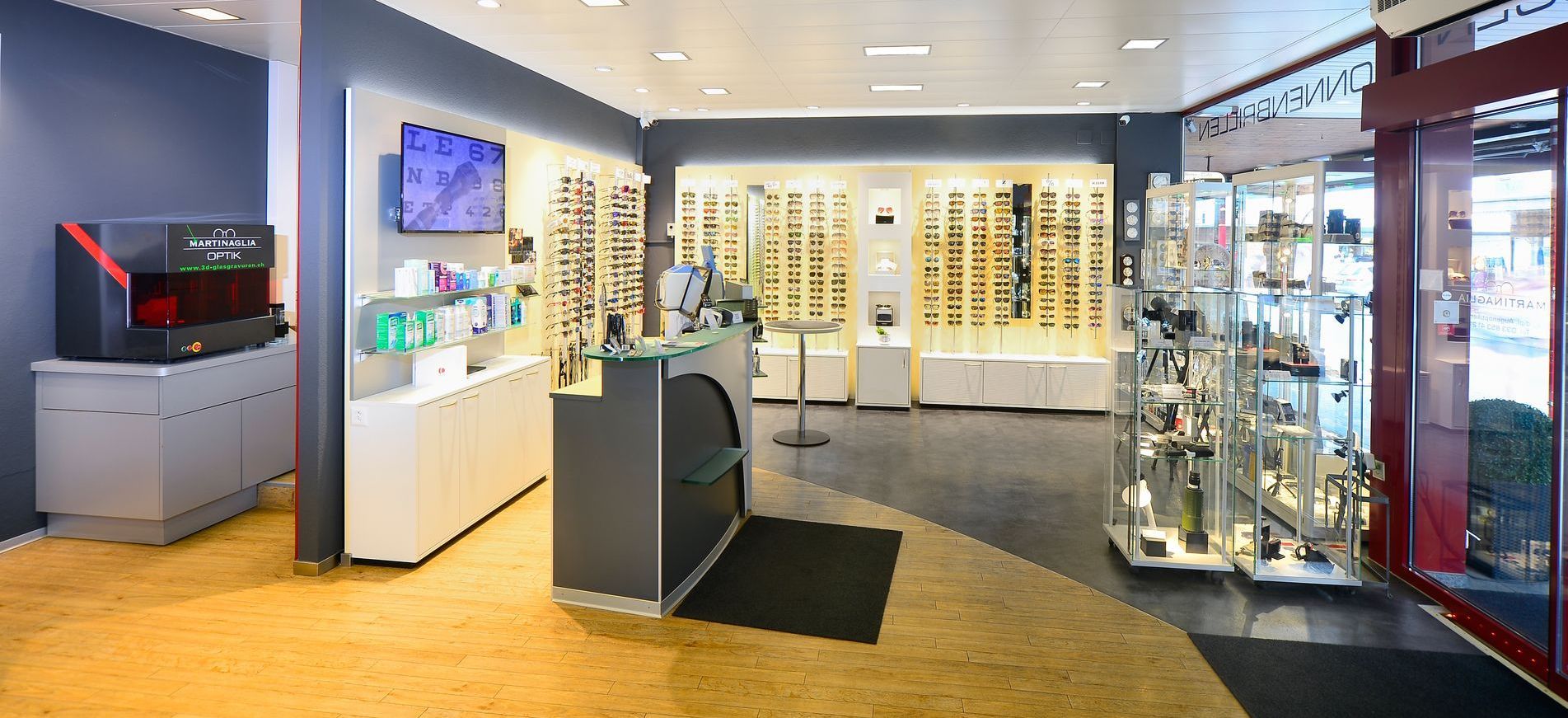 Martinaglia Filiale von innen, Theke 