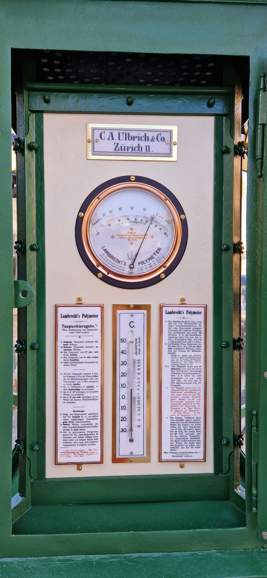 Restauration Polymeter / Legende nachher - Martinaglia Optik AG