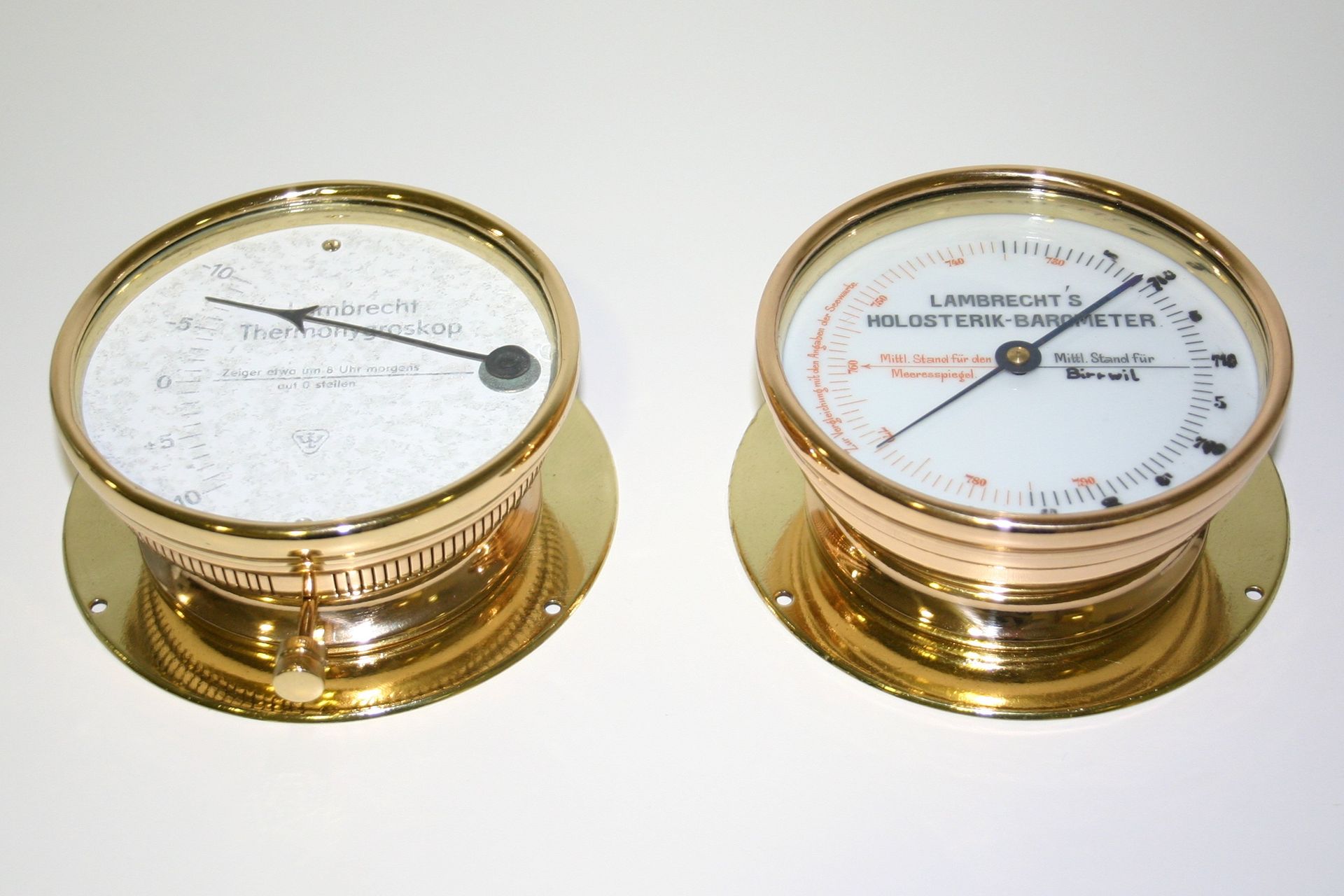 Restauration Thermoskop / Holosterik Barometer nacher - Martinaglia Optik AG