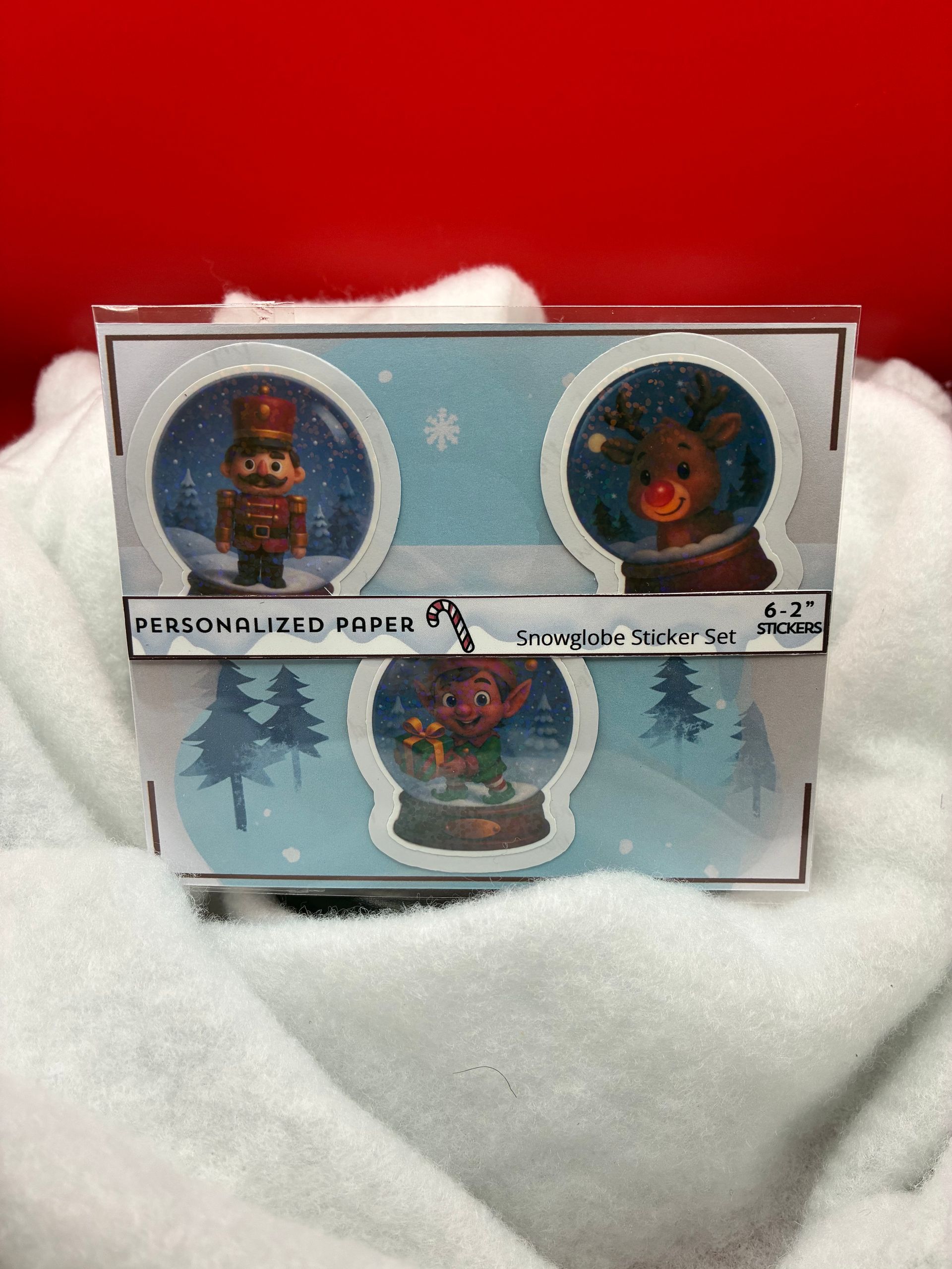 Holiday Snowglobe Minis – 6 Sticker Pack