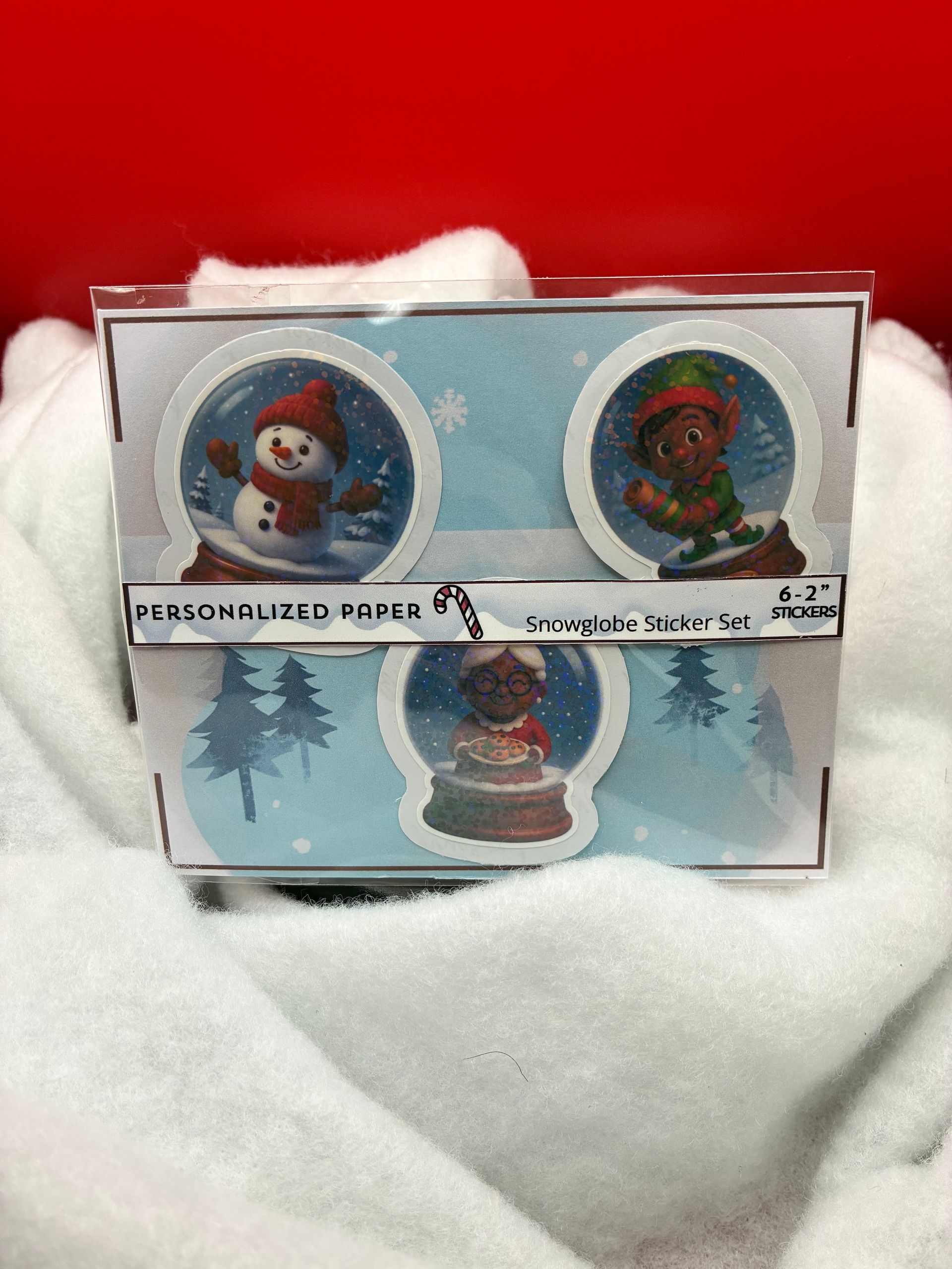 Holiday Snowglobe Minis – 6 Sticker Pack2