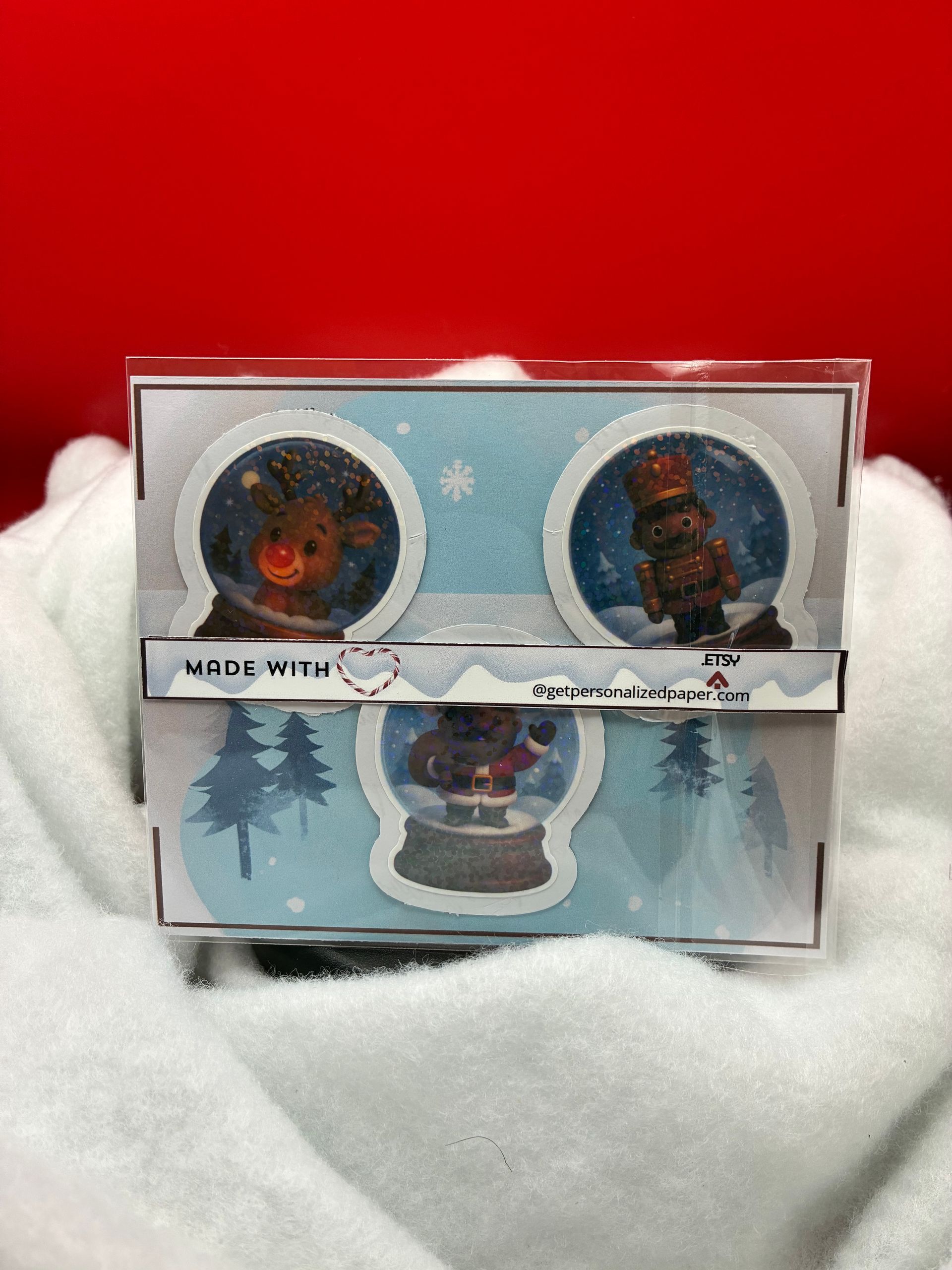Holiday Snowglobe Minis – 6 Sticker Pack2