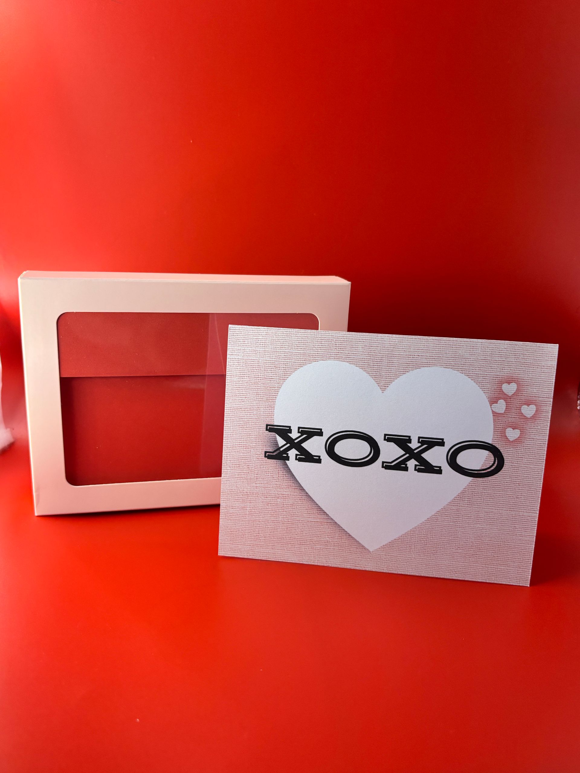 XOXO Valentine’s Day Heart Card Set – 10 Count