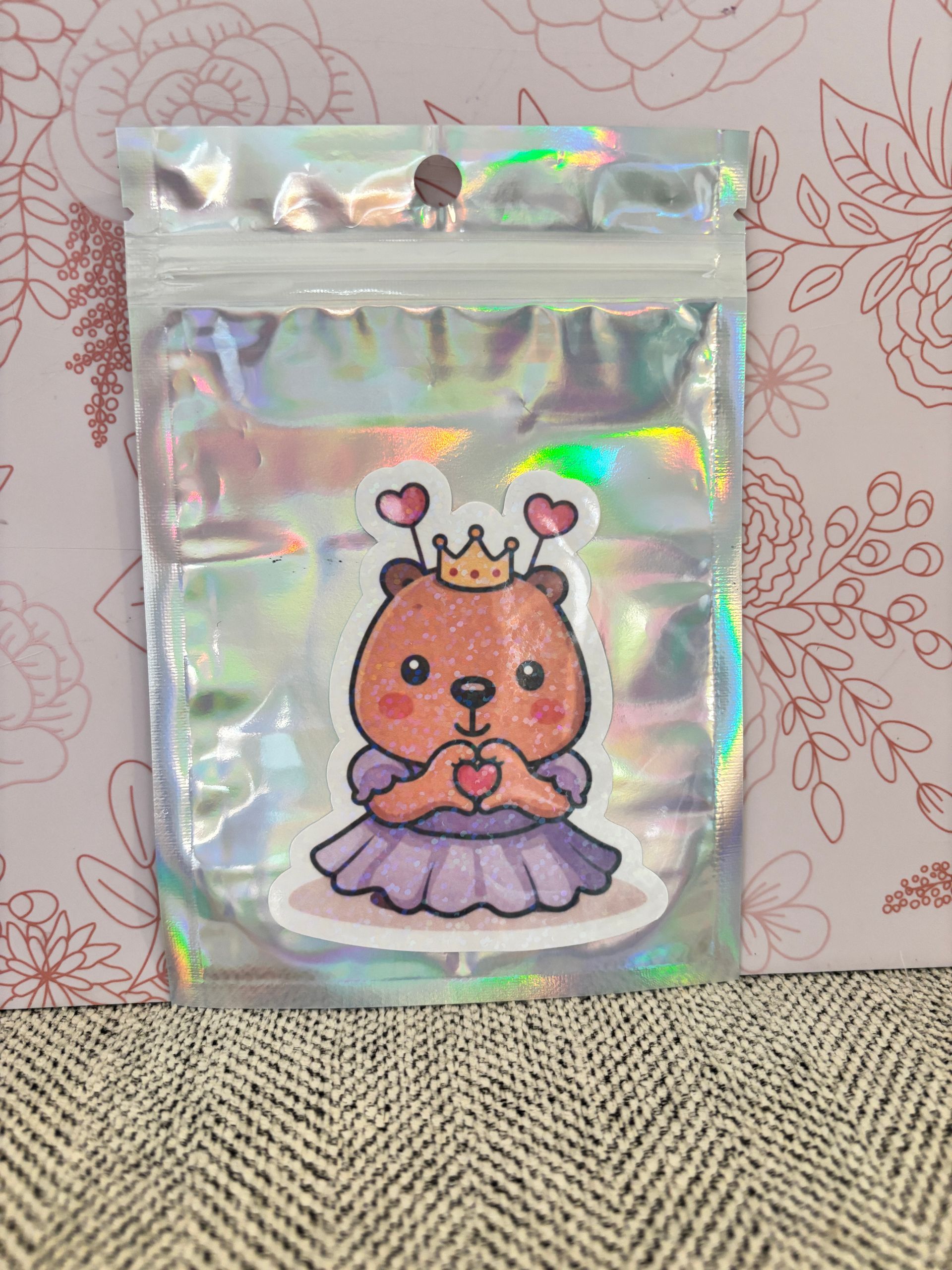 Holographic Die Cut Sticker | Capy Jessie