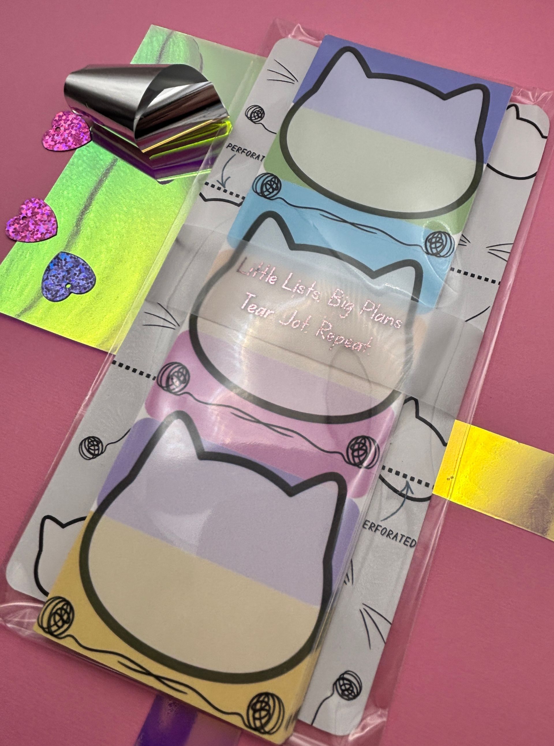 Meow-o’s Mini List Pad – 30 Tear-Off Sheets