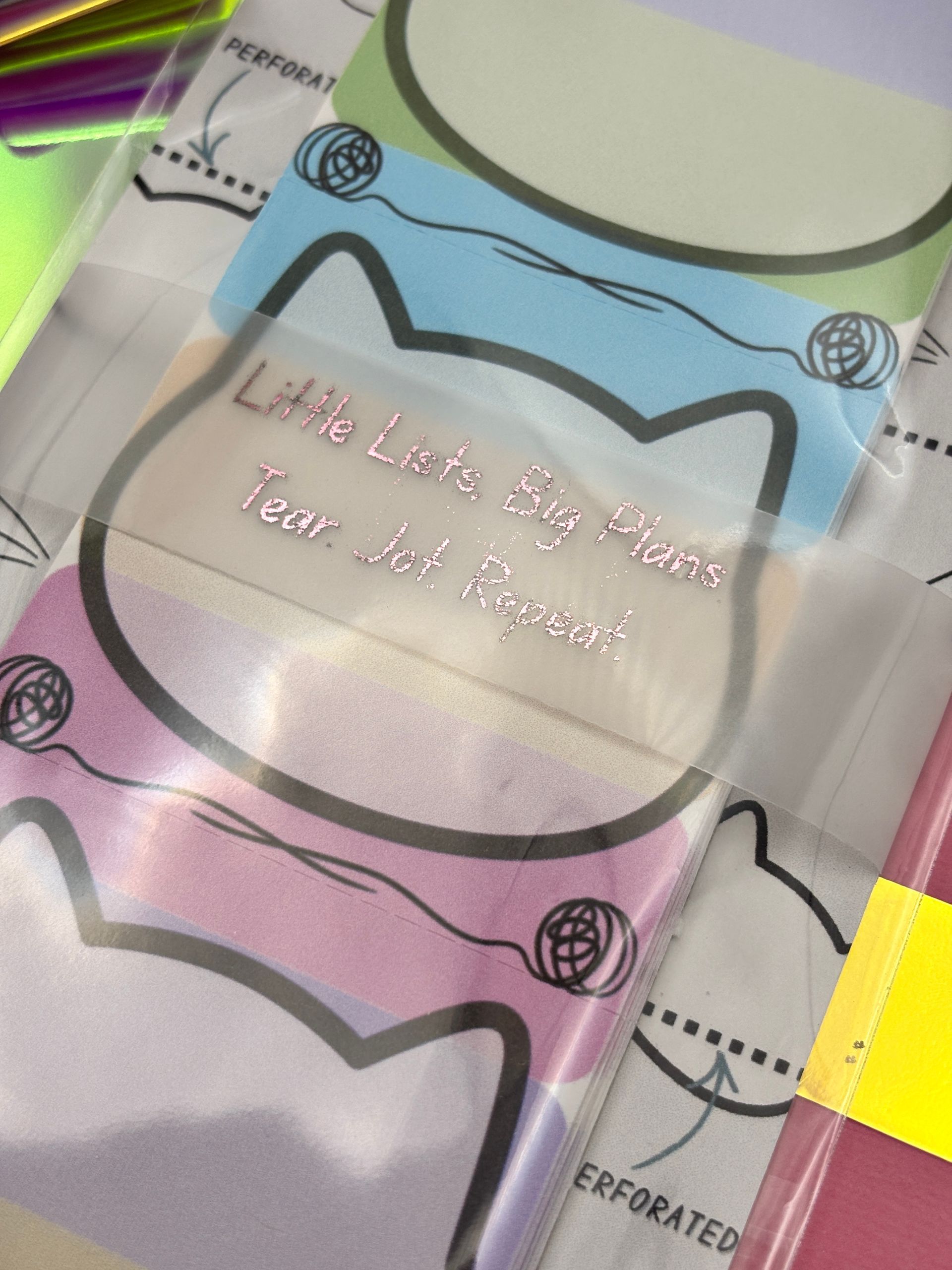 Meow-o’s Mini List Pad – 30 Tear-Off Sheets