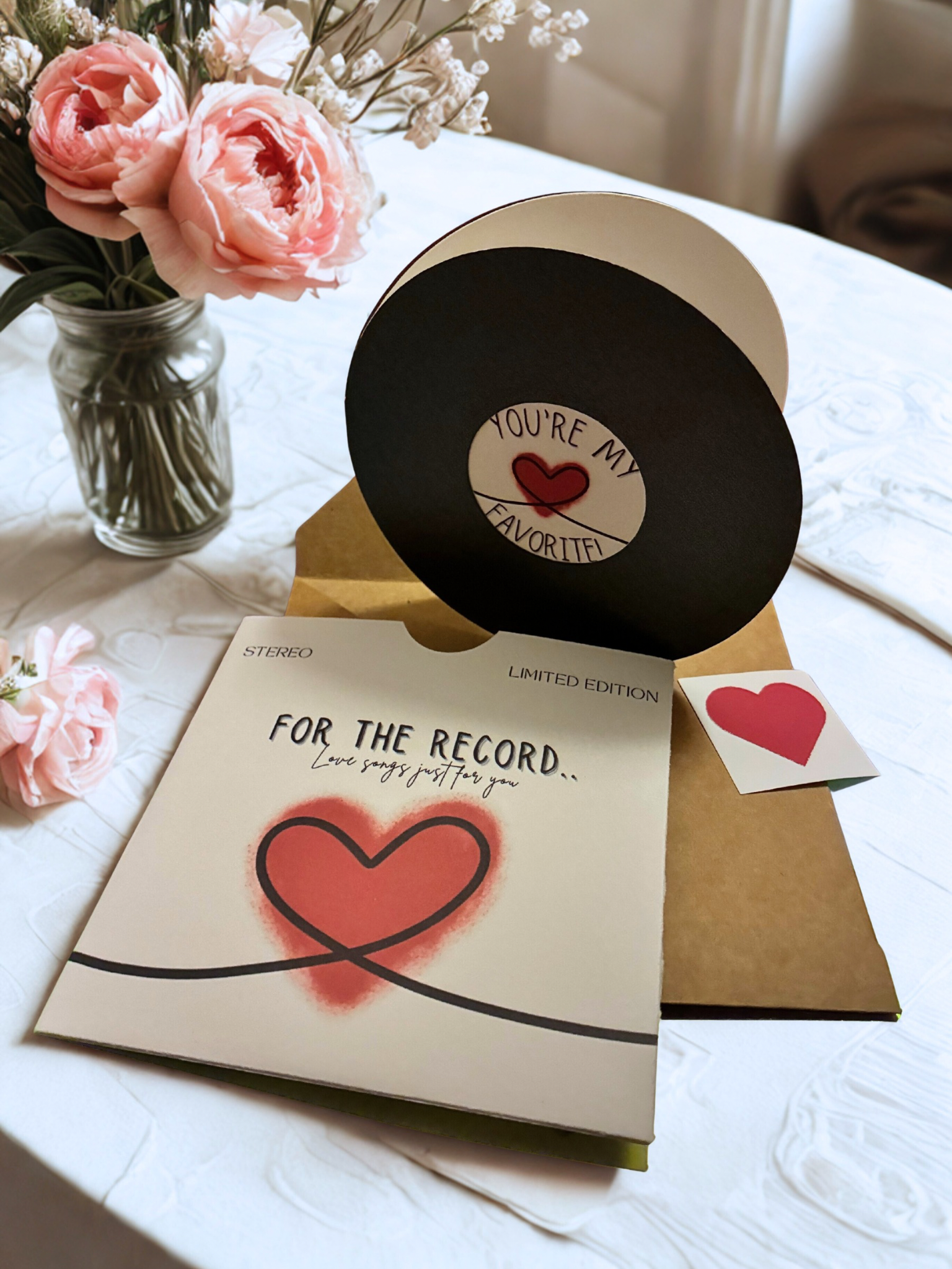 For The Record… Love Notes Vinyl Card