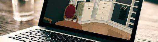 3-D Rendered Custom Home Storage Design