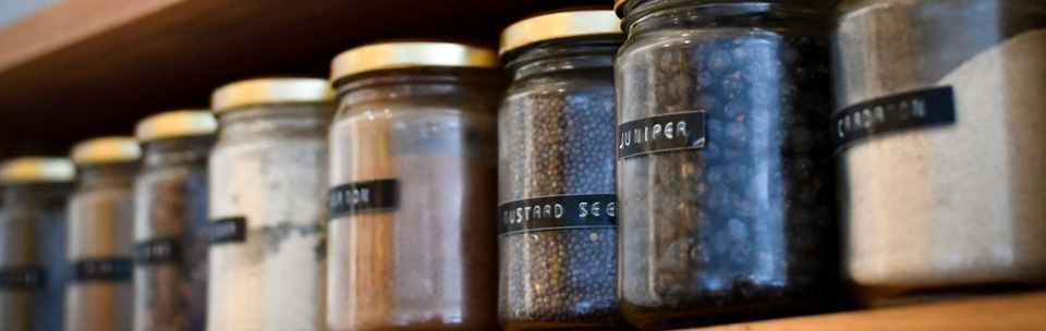 Jars of Spices and Grains