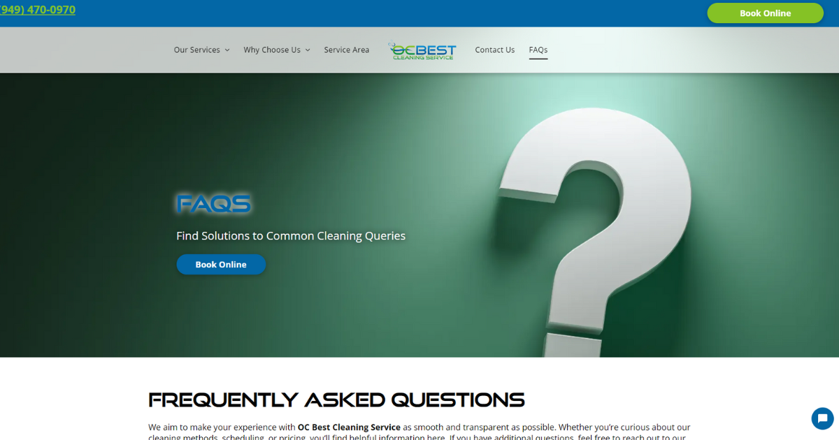 OC Best Cleaning FAQs – Your Questions Answered