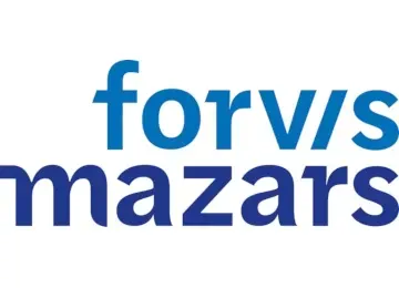 The FORVIS Mazars logo, featuring the word 