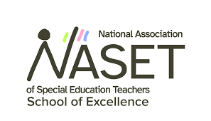 Logo for the National Association of Special Education Teachers (NASET) School of Excellence.