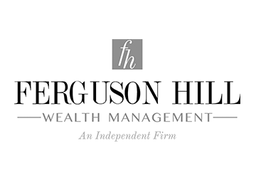 Logo for Ferguson Hill Wealth Management, an independent firm, featuring a gray 