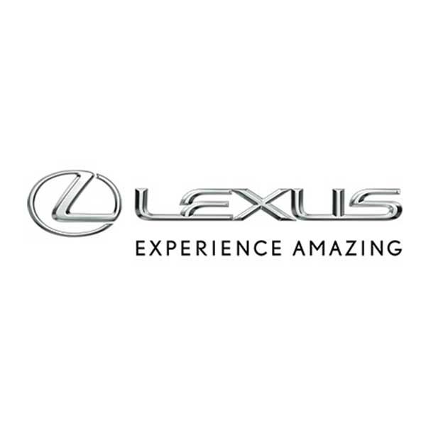 The metallic Lexus logo and company name with the slogan 