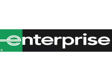 The white Enterprise logo on a black background, with the 