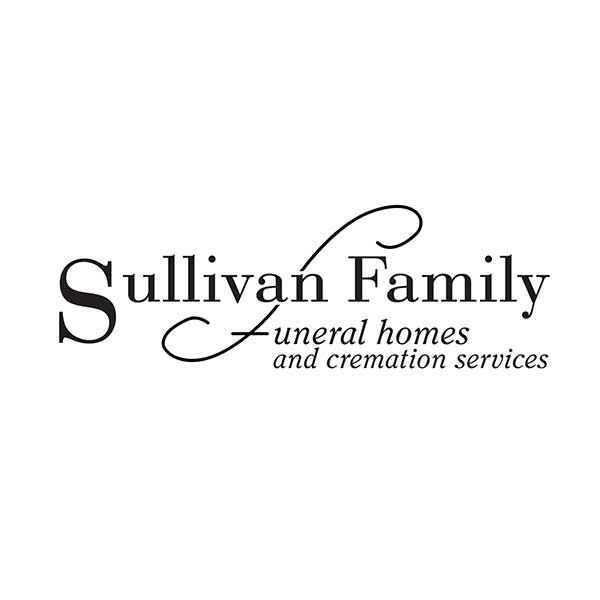 The Sullivan Family Funeral Homes and cremation services logo in black text on a white background.