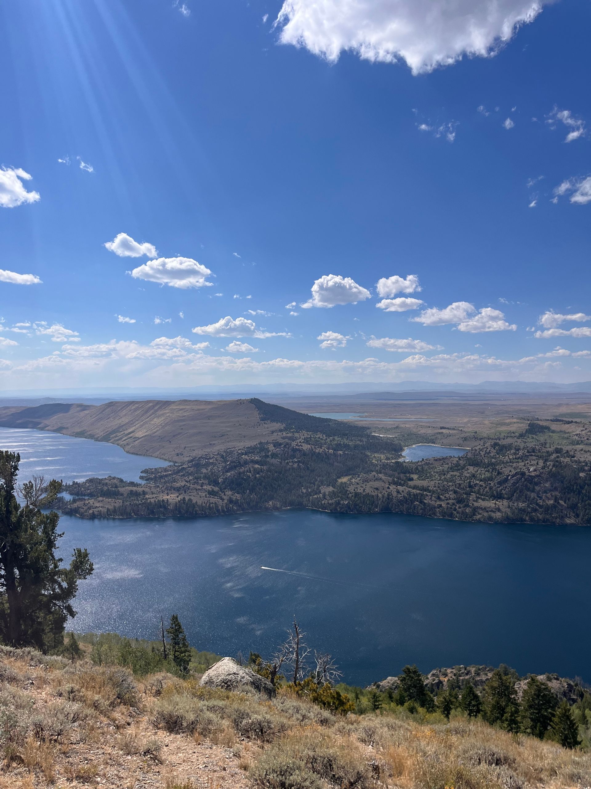Aerial view of the Wind River Mountain Range