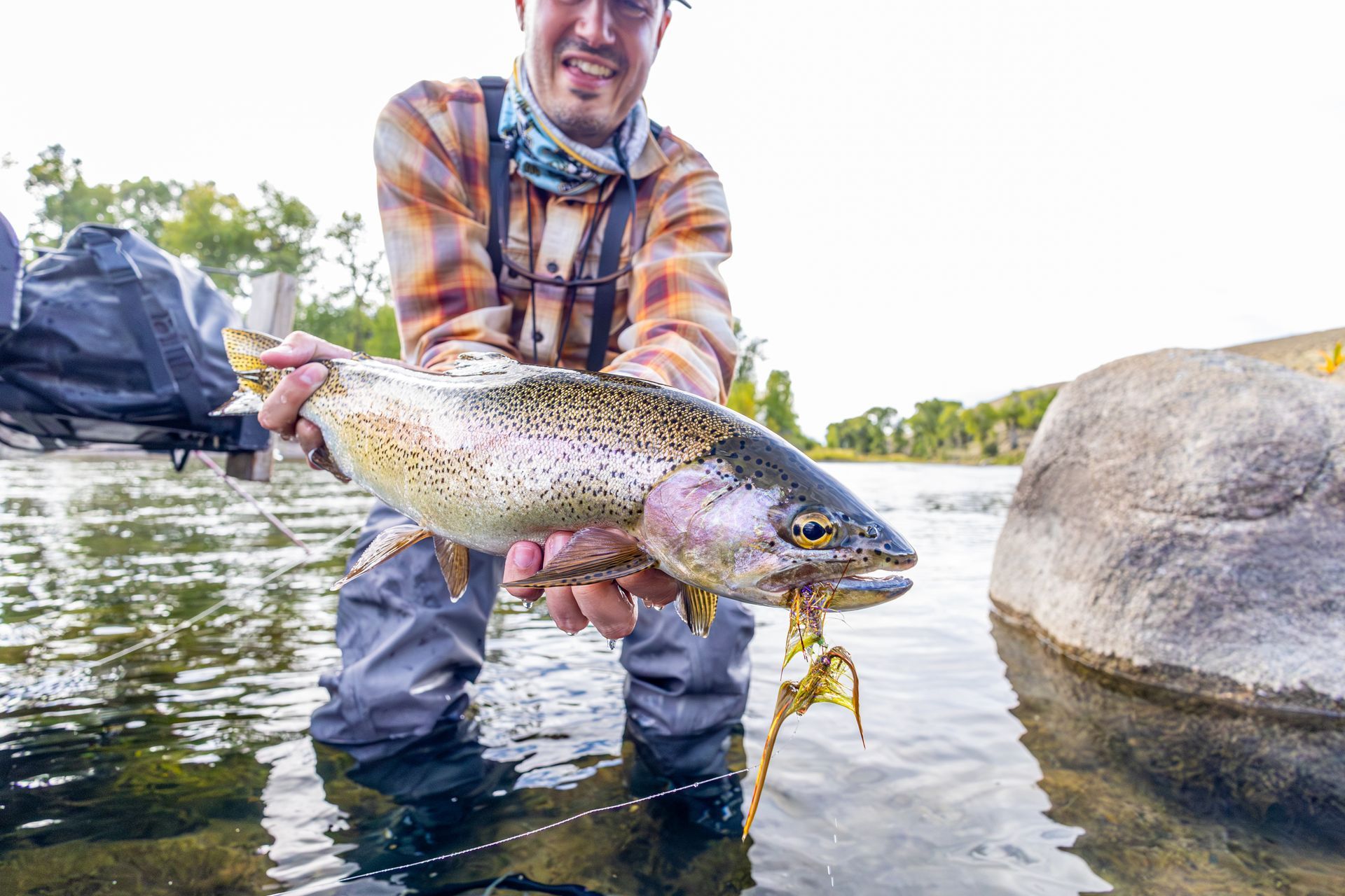 Fall Fly Fishing in Jemas Ranch's largest lake