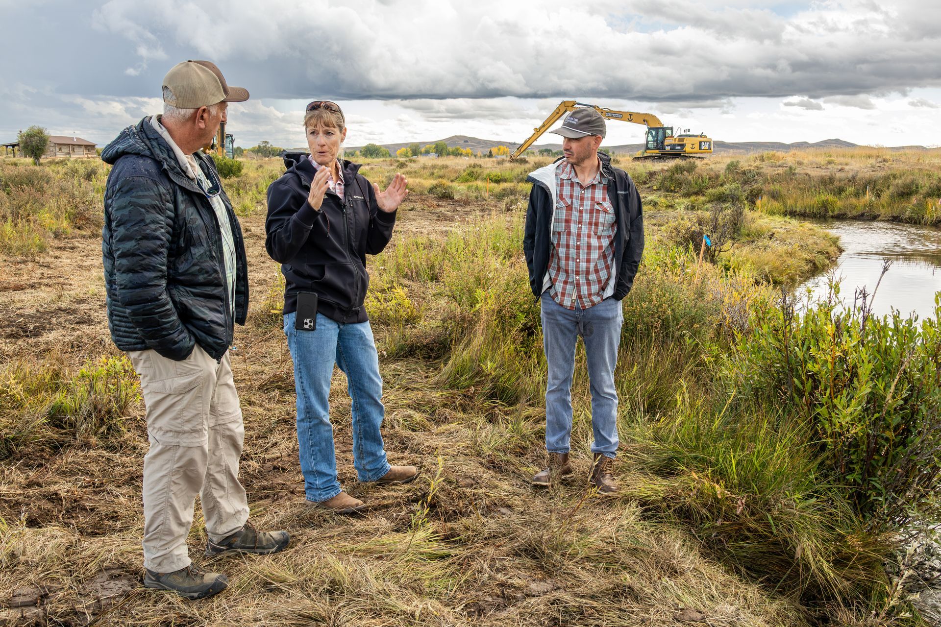 Jemas Ranch owner Jeff Aleixo, Tara Hicks and Louis Wasniewski