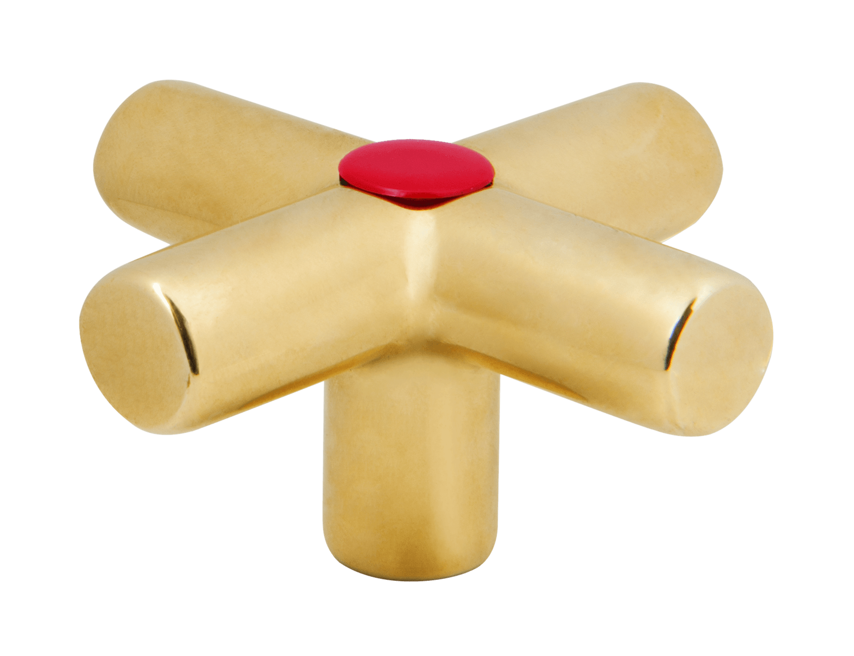 maniglia a croce dorata