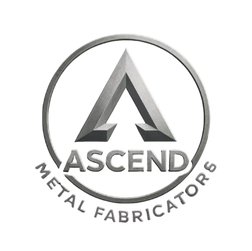 Silver logo for Ascend Metal Fabricators: