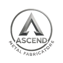 Silver logo for Ascend Metal Fabricators: