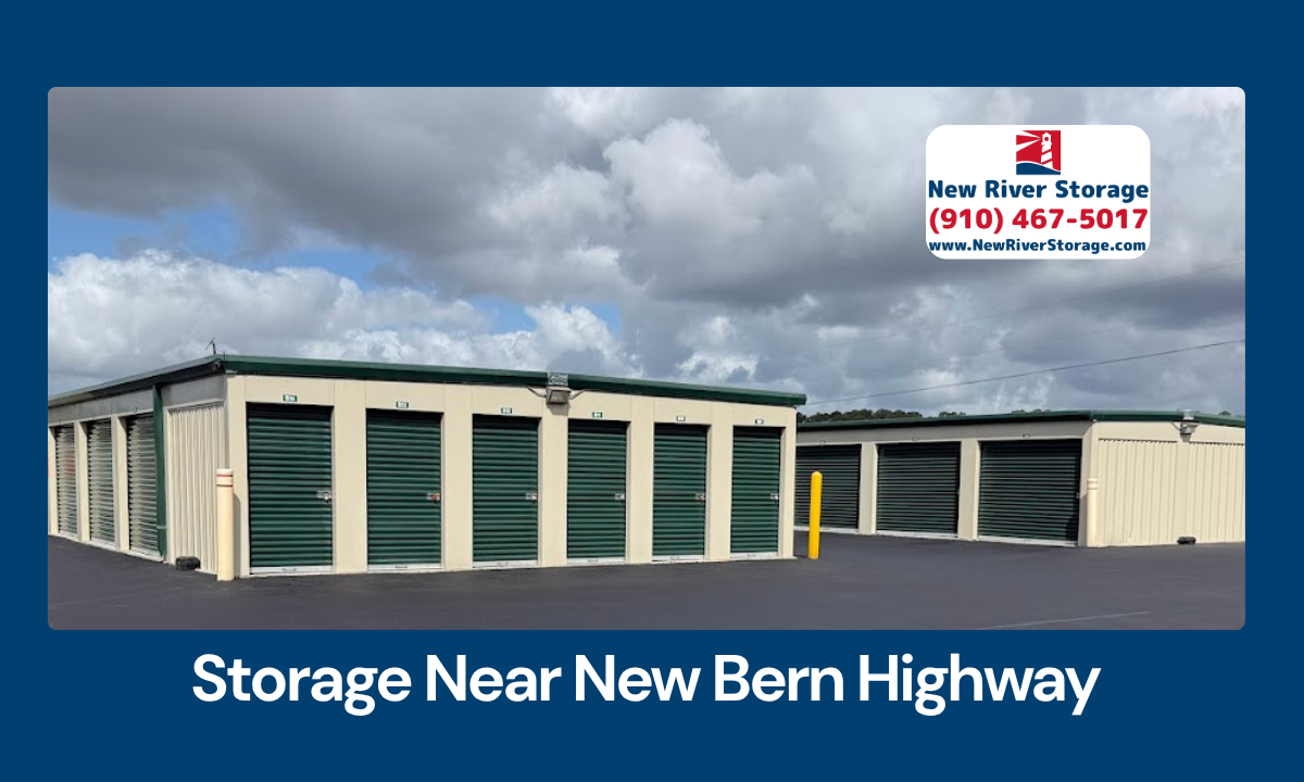 Jacksonville NC self storage near New Bern Highway with drive-up units and secure access
