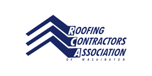 The logo for the roofing contractors association of washington