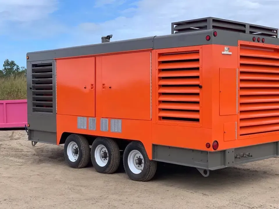 Orange and Gray Industrial Generator Trailer — All Blast and Paint in Bakers Creek, QLD