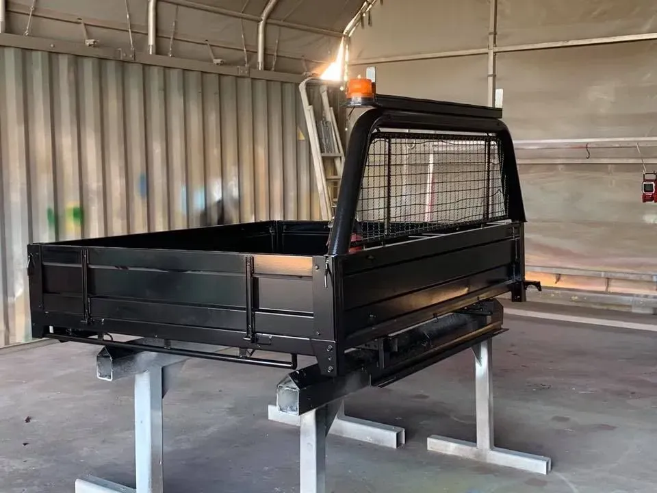 Black Truck Bed With Headboard and Safety Grid — All Blast and Paint in Marian, QLD