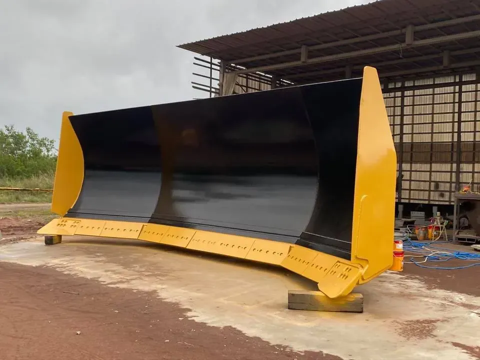 Yellow and Black Industrial Snowplow Blade — All Blast and Paint in Bakers Creek, QLD